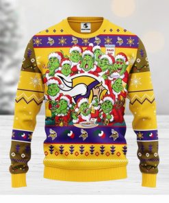 Minnesota Vikings 12 Grinch Xmas Day Xmas Ugly Christmas Sweater Best Christmas Gift Ideas