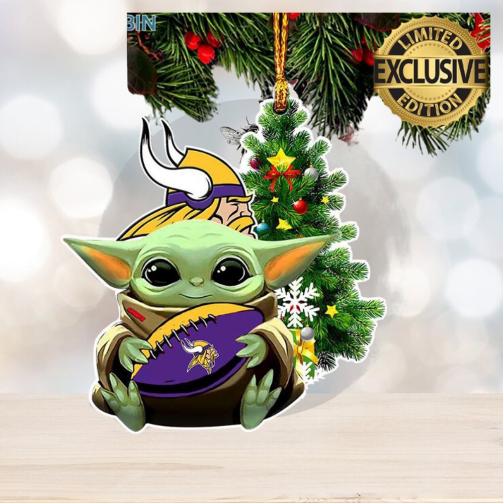 Minnesota Vikings Baby Yoda NFL Christmas Tree Decorations Ornament Minnesota Vikings Baby Yoda NFL Christmas Tree Decorations Ornament
