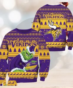 Minnesota Vikings Grinch Christmas Ugly Sweater