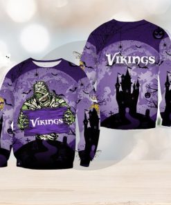 Minnesota Vikings Halloween Mummy Roast Ugly Sweater For Men And Women Gift Christmas