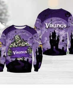 Minnesota Vikings Halloween Mummy Roast Ugly Sweater For Men And Women Gift Christmas