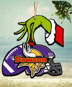 Minnesota Vikings NFL Grinch Personalized Ornament SP121023117ID03