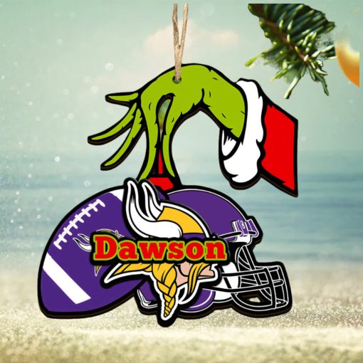 Minnesota Vikings NFL Grinch Personalized Ornament SP121023117ID03