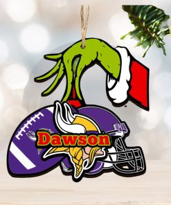 Minnesota Vikings NFL Grinch Personalized Ornament SP121023117ID03