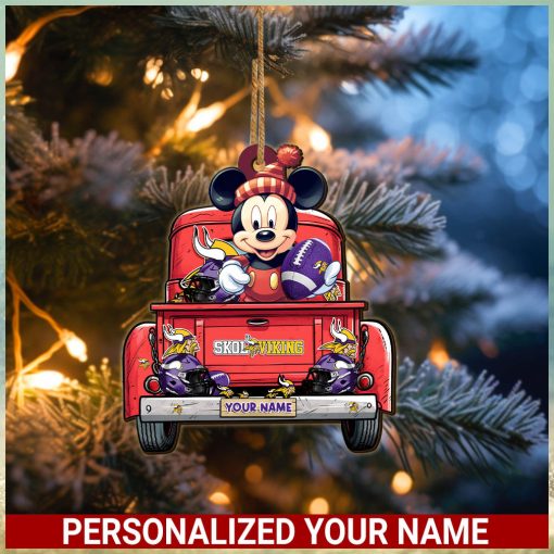 Minnesota Vikings NFL Mickey Ornament Personalized Your Name SP12102351ID05