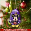 Personalized Christmas Disney Ornament, Mickey and Friends Ceramic Ornament