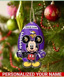 Minnesota Vikings Personalized Your Name Mickey Mouse And NFL Team Ornament SP161023180ID03
