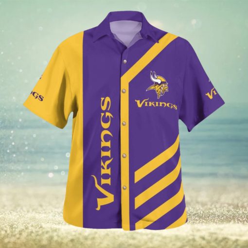 Minnesota Vikings Summer 3D Hawaiian Shirt Best For Fans Beach Gift For Men And Women