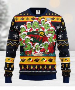 Minnesota Wild 12 Grinch Xmas Day Xmas Ugly Christmas Sweater Best Christmas Gift Ideas