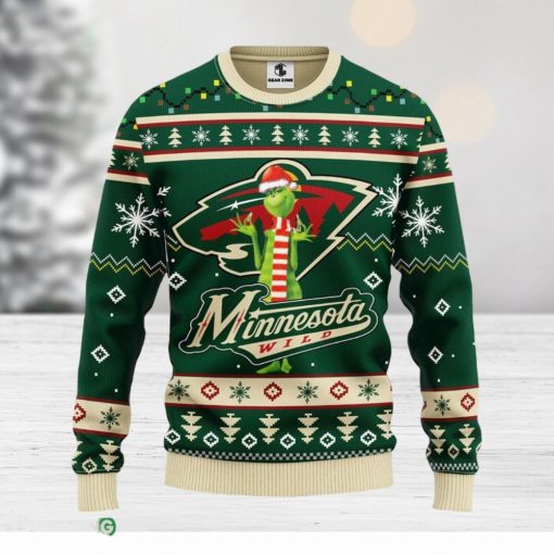 Minnesota Wild Funny Grinch Xmas Ugly Christmas Sweater Best Christmas Gift Ideas