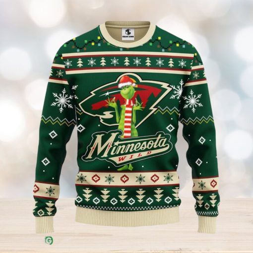 Minnesota Wild Funny Grinch Xmas Ugly Christmas Sweater Best Christmas Gift Ideas