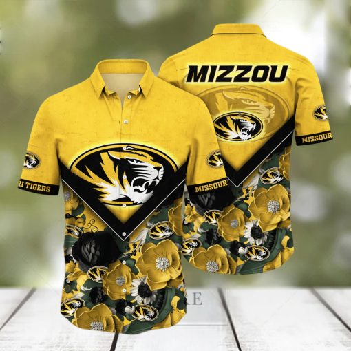 Missouri Tigers NCAA Hawaiian Shirt Custom Sun Rays Aloha Shirt