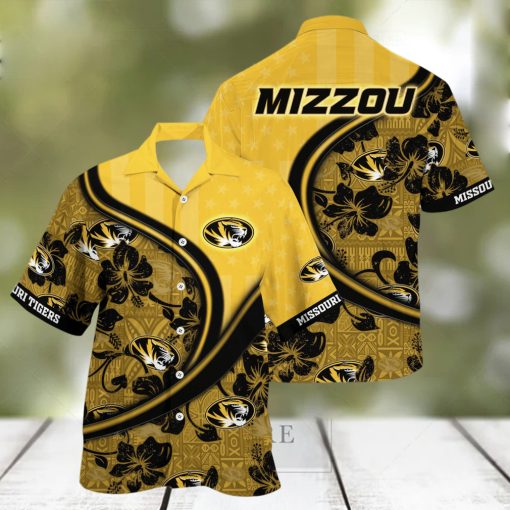 Missouri Tigers NCAA Us Flag Hawaiian Shirt Custom Summer Aloha Shirt