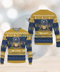 Modelo Beers s Beer Vintage Logo Ugly Christmas Sweater Gift For Men And Women