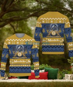 Modelo Beers s Beer Vintage Logo Ugly Christmas Sweater Gift For Men And Women