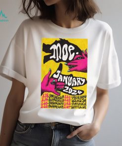 Moe January 2024 Tour Limited Poster shirt, hoodie, sweater, long sleeve and tank top Moe January 2024 Tour Limited Poster shirt