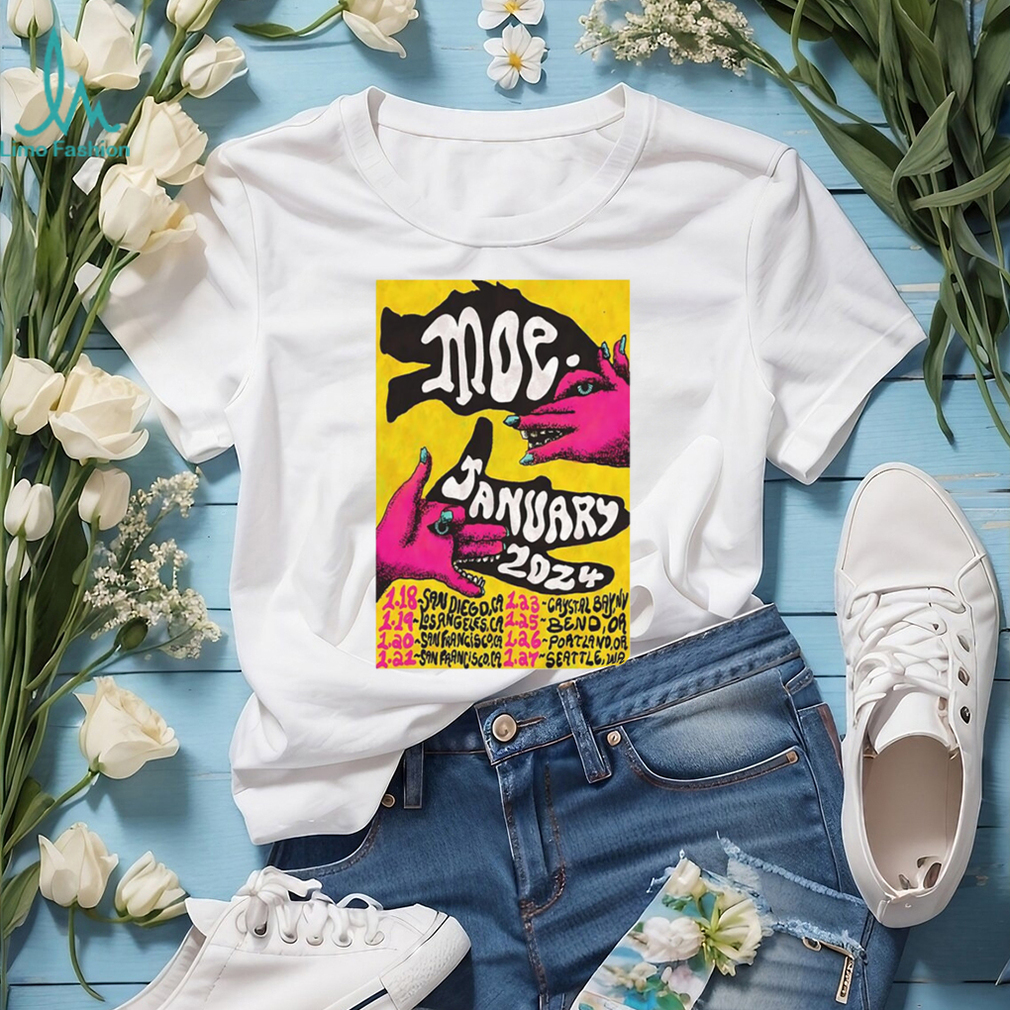 Moe January 2024 Tour Limited Poster shirt Moe January 2024 Tour Limited Poster shirt