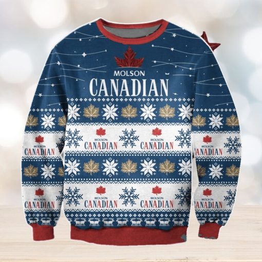 Molson Canadian 3D Ugly Christmas Sweater Christmas Gift