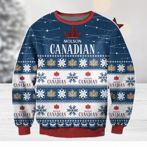 Molson Canadian 3D Ugly Christmas Sweater Christmas Gift