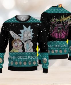 Monster Christmas Rick And Morty Naughty Xmas Sweater