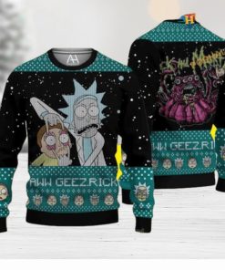 Monster Christmas Rick And Morty Naughty Xmas Sweater