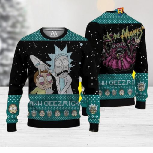 Monster Christmas Rick And Morty Naughty Xmas Sweater