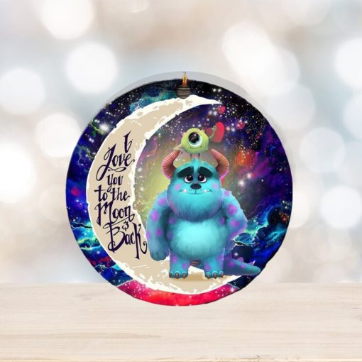 Monster Inc Sully And Mike Love You To The Moon And Back Galaxy Personalized 2023 Xmas Gifts Christmas Tree Decorations Ornament