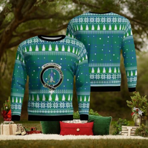 Montgomery Ancient Crest Tartan Christmas Ugly Sweater 3D Gift For Men And Women