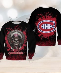 Montreal Canadiens Skull Yarn Halloween Ugly Sweater For Men And Women Gift Christmas