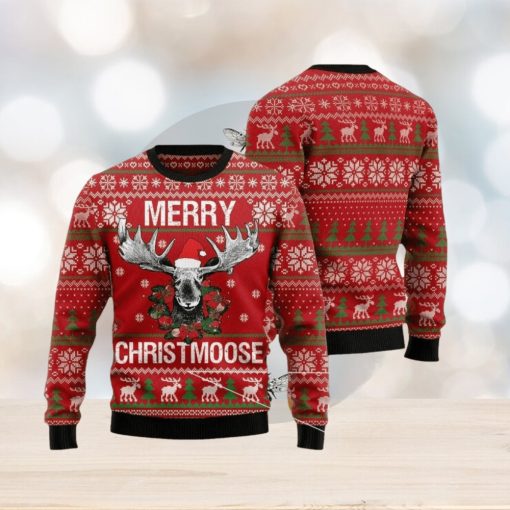 Moose Ugly Christmas Sweater For Men & Women