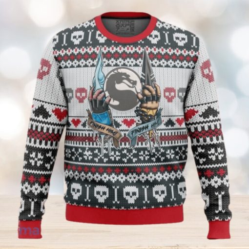 Mortal Kombat Finish Him Ugly Sweater Christmas Style Gift For Men And Women