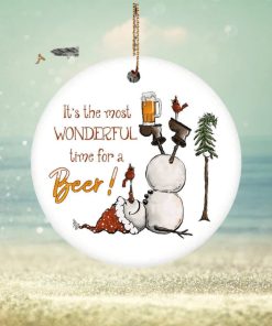 Most Wonderful Time for Beer Ornament, Funny Christmas Ornaments