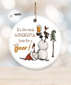 Most Wonderful Time for Beer Ornament, Funny Christmas Ornaments