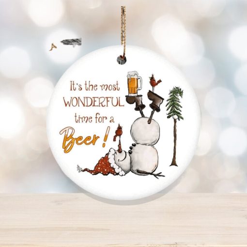 Most Wonderful Time for Beer Ornament, Funny Christmas Ornaments