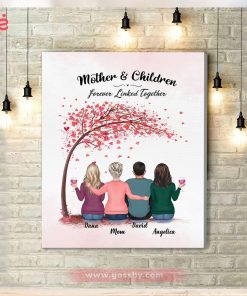 Mother And Children Forever Linked Together Canvas