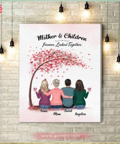 Mother And Children Forever Linked Together Canvas