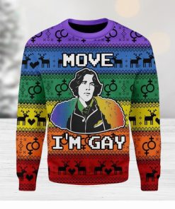 Move Im Gay Ugly Christmas Sweater