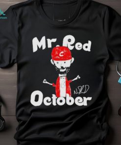 Mr Red October Philadelphia Phillies Signature T shirt