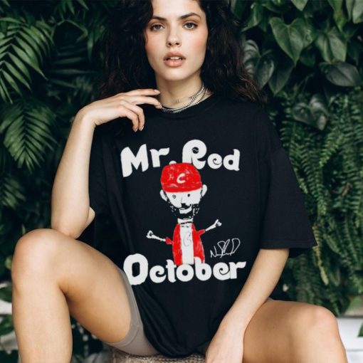 Mr Red October Philadelphia Phillies Signature T shirt