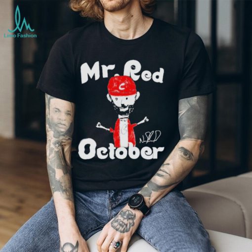 Mr Red October Philadelphia Phillies Signature T shirt