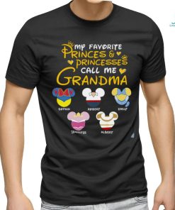 My Favorite Princes & Princesses Call Me Grandma Personalized Shirt