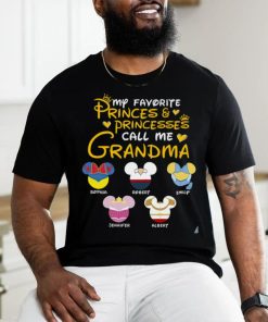 My Favorite Princes & Princesses Call Me Grandma Personalized Shirt