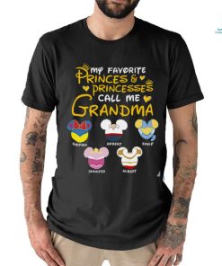 My Favorite Princes & Princesses Call Me Grandma Personalized Shirt
