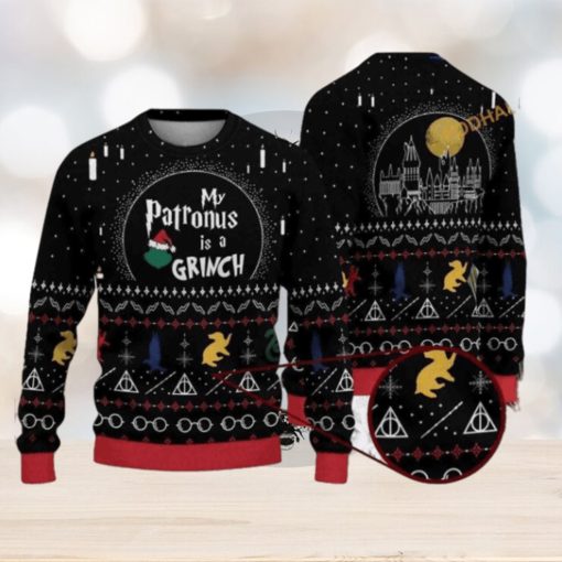 My Patronus Is A Grinch Christmas Naughty Xmas Sweater