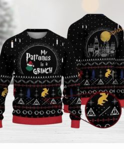 My Patronus Is A Grinch Christmas Naughty Xmas Sweater