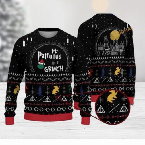 My Patronus Is A Grinch Christmas Naughty Xmas Sweater