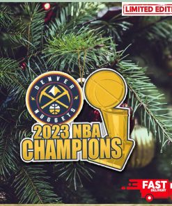 NBA Finals Champions 2023 Denver Nuggets Trophy Christmas Tree Decorations Ornament