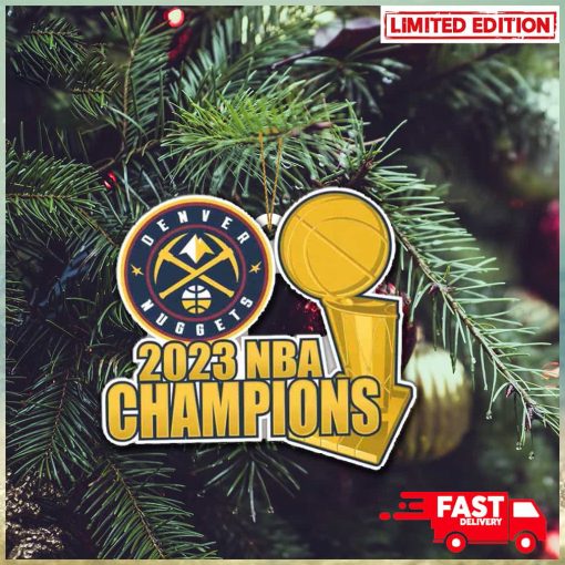 NBA Finals Champions 2023 Denver Nuggets Trophy Christmas Tree Decorations Ornament