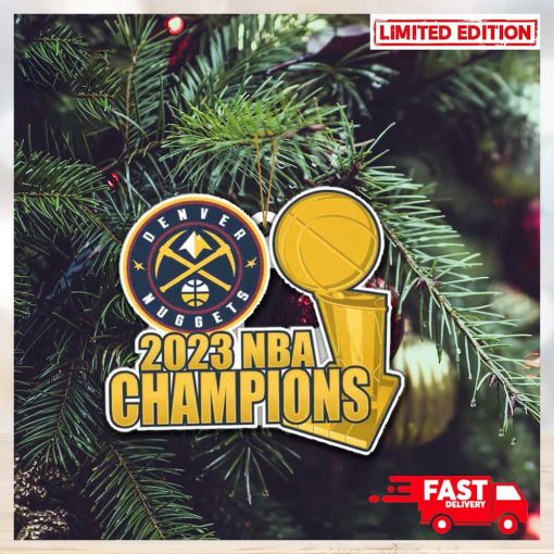 NBA Finals Champions 2023 Denver Nuggets Trophy Christmas Tree Decorations Ornament