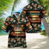 NCAA Miami Hurricanes Hawaiian Shirt palm leaves